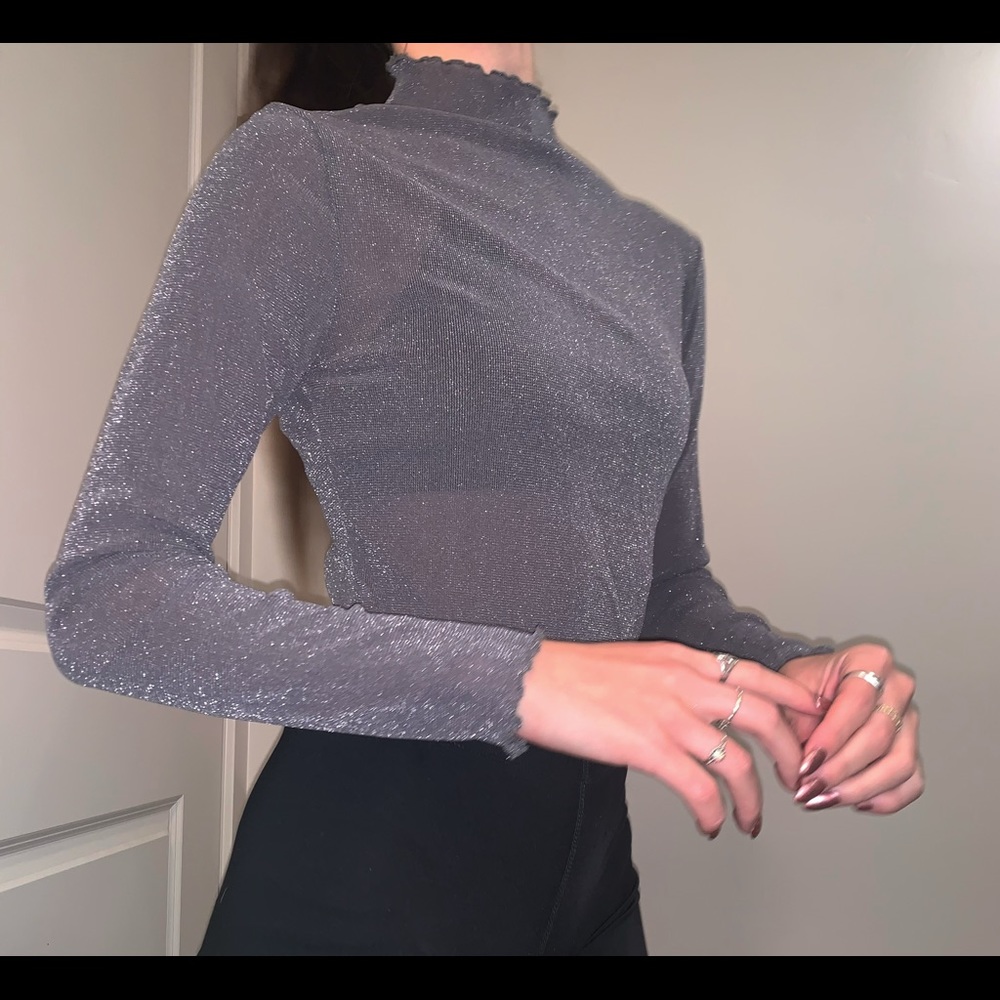 Sparkly Mesh Top